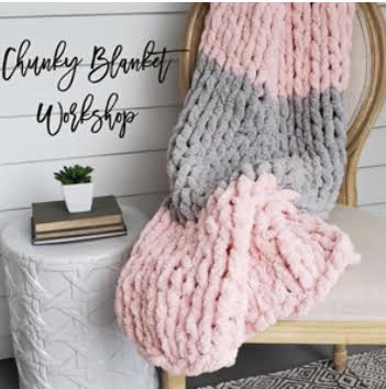 Chunky knitted online blanket pink